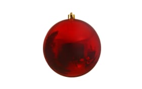 Kugel weihnachtsrot glanz, 14 cm