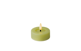 LED Kerze, grün/warmweiß, 5 cm