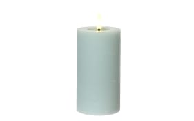 LED Kerze, hellblau, 15 cm