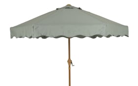 Sonnenschirm, grau/grün, 220 cm