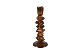 Kerzenhalter, bernstein, 26 cm
