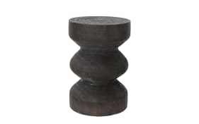 Beistelltisch, Paulowniaholz dunkelbraun, 37 cm
