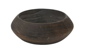 Dekoschale, Paulowniaholz dunkelbraun, 30 cm