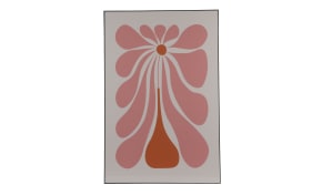 Gemälde, pink/schwarz, 60 x 90 x 2,5 cm