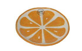 Frühstücksteller Orange, orange/weiß