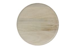 Teller, Mangoholz/beige, 30 cm