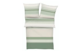 Bettwäsche bugatti Satin, grün/offwhite, 135 x 200 cm
