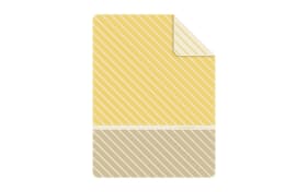 Decke bugatti , gelb/beige, 150 x 200 cm