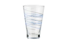Trinkglas in klar/blau, 435 ml