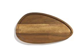 Platte-oval, holz, 38 cm