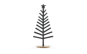 Weihnachtsbaum mit Stern, schwarz,  40 cm 