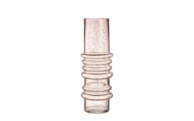 Glasvase, rosa, 31 cm