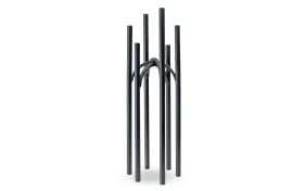 Kerzenhalter für 6 Kerzen, schwarz, 90,5 cm