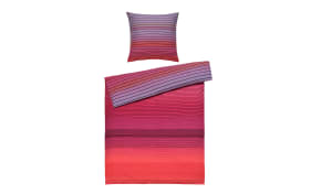 Bettwäsche Payton, pink/rot, 135 x 200 cm