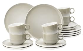 Kaffeeservice Sento-Home Aura, cream, 18-teilig