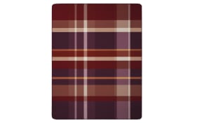 Wohndecke Ruby Check, rot, 150 x 200 cm