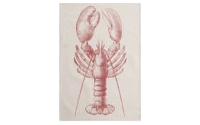 Geschirrtuch Lobster, grau/rot, 50 x 70 cm
