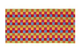 Saunatuch Lifestyle Karo, multicolor hell, 70 x 180 cm
