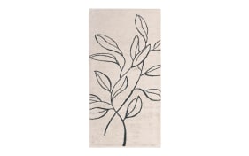Handtuch Atelier Floral, beige, 50 x 100 cm