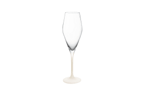 Champagnergläser Set Manufacture Rock blanc, klar/weiß, 4-teilig