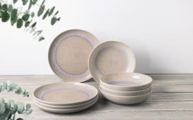 Dinner-Set Perlemor, sand, 8-teilig