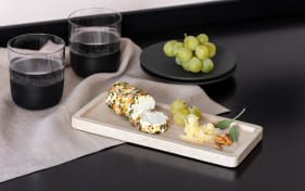 Servierplatte Manufacture Travertine, beige, 25,5 x 10,5 cm