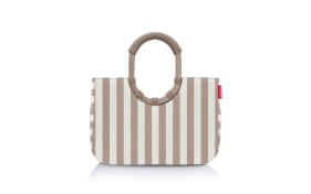 Loopshopper, beige/weiß, 40 x 26 cm