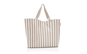 XL Shopper, beige/weiß, 68 x 45,5 cm