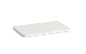 Servierplatte Marmor, weiß, 28 x 18 cm