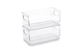 Aufbewahrungsboxen-Set, transparent, 2-teilig