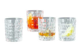 Whiskybecher Bossa Nova aus Glas, 4-er Set