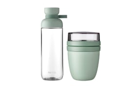 Lunchpot Ellipse/Trinkflasche Vita, Nordic sage, 2-teilig