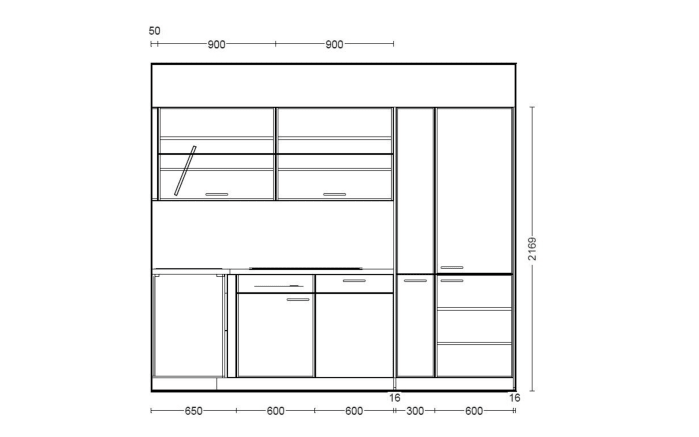 Einbauküche Laser/Structura, steingrau Lack matt, inkl. Elektrogeräte-07