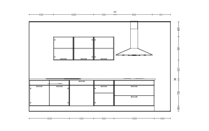 Einbauküche Laser, softmatt weiß, inkl. Elektrogeräte-05