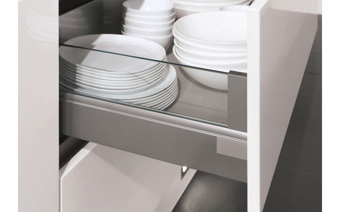Einbauküche Speed, weiß softmatt, Elektrogeräte inklusive -05