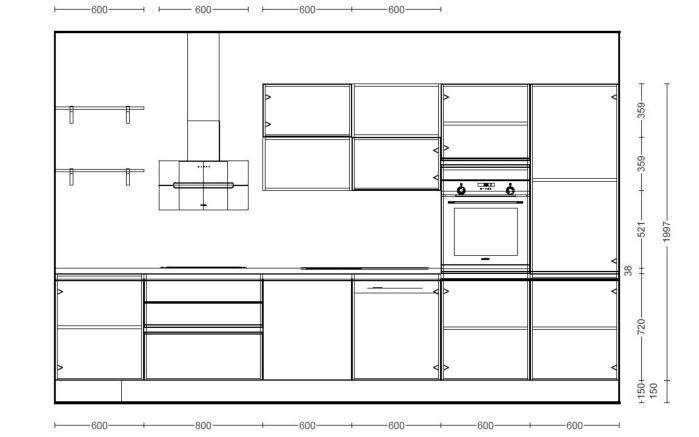 Einbauküche Torna/Seega, schiefergrau, inkl. Elektrogeräte-05