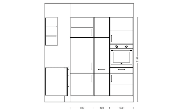 Einbauküche Stadum/Forst, Eiche Havanna Nachbildung, inkl. Privileg Geschirrspüler-08