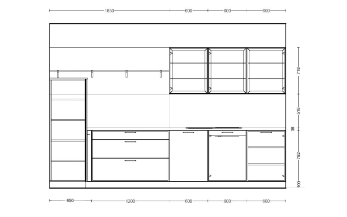 Einbauküche Torna, schiefergrau, inkl. AEG Elektrogeräte-07