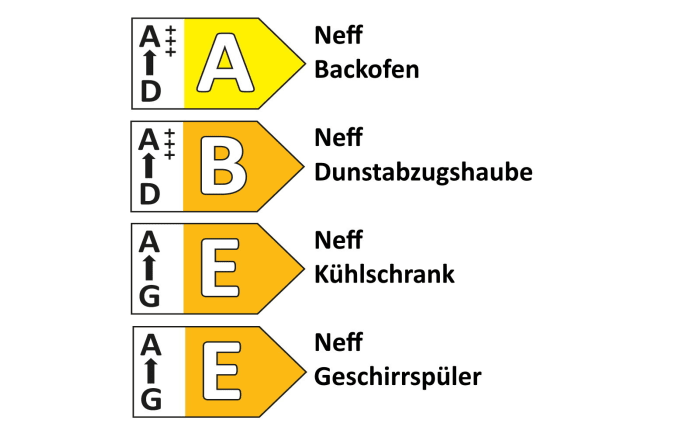 Einbauküche Cascada, Lacklaminat schilf, inkl. Neff Elektrogeräte-07