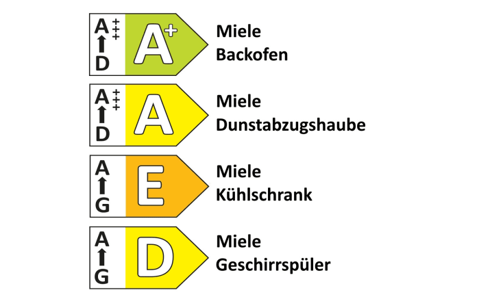 Einbauküche Cascada, Lacklaminat schilf, inkl. Miele Elektrogeräte-07