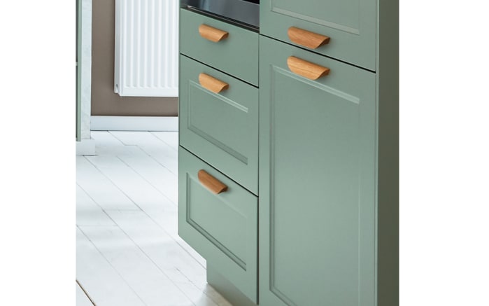 Einbauküche Cascada, Lacklaminat schilf, inkl. Miele Elektrogeräte-04