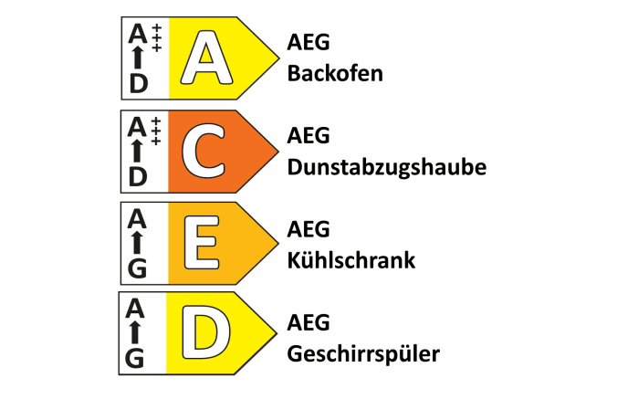 Einbauküche Felde, Hardeck seidengrau Elektrogeräte online Hochglanz, AEG kaufen inklusive bei