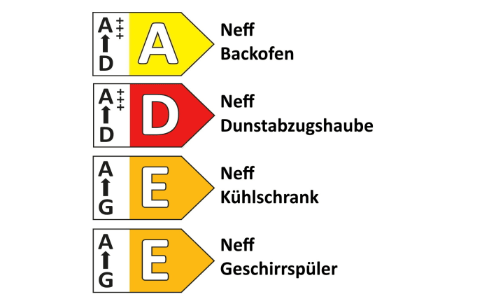 Einbauküche Camo, schilf farbend, inkl. Neff Elektrogeräte-05