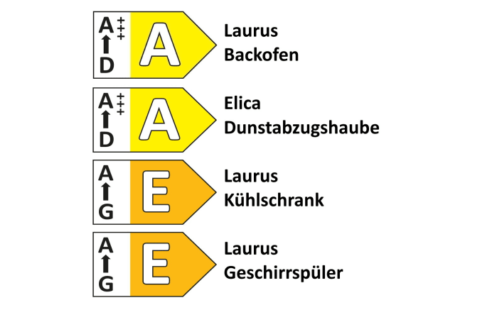 Einbauküche Flash, seidengrau hochglanz/Eiche Sierra Nachbildung, inkl. Elektrogeräte-05