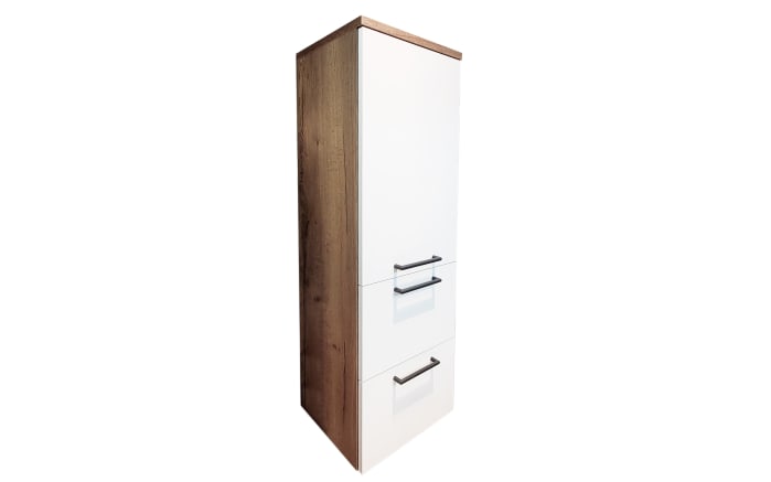 Midischrank Senso, weiß/Eiche-Nachbildung-01