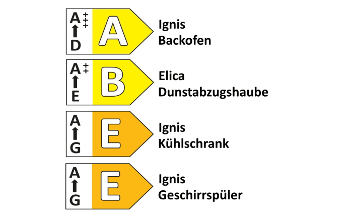 Einbauküche Stana, hellgrau, inkl. Elektrogeräte-06