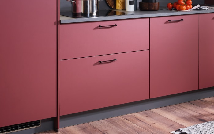 Einbauküche Wida, kaminrot, inkl. Elektrogeräte-03