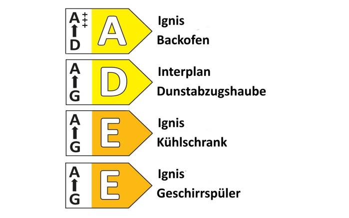 Einbauküche Wida, anthrazit, inkl. Elektrogeräte-04