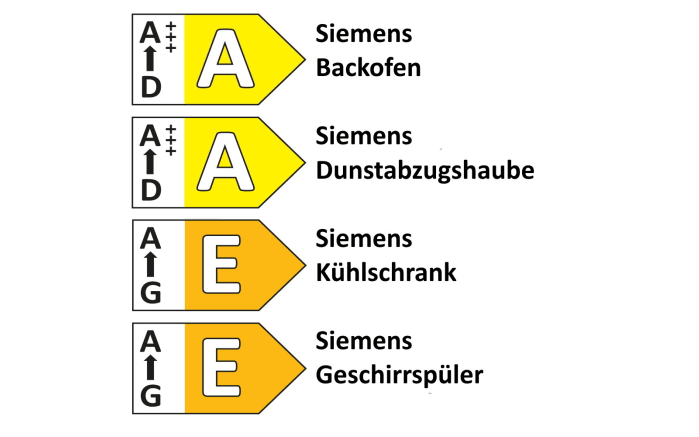 Einbauküche Uno/Toronto, weiß/Alteiche natur Nachbildung, inkl. Siemens Elektrogeräte-10