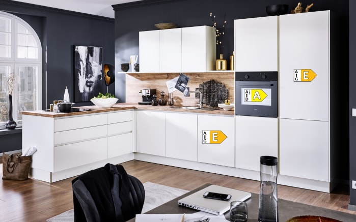 Einbauküche Perfect Brillant, weiß, inkl. AEG Elektrogeräten-04